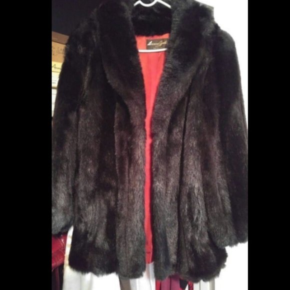 All American Jackets & Blazers - Dark Brown Faux Fur Jacket